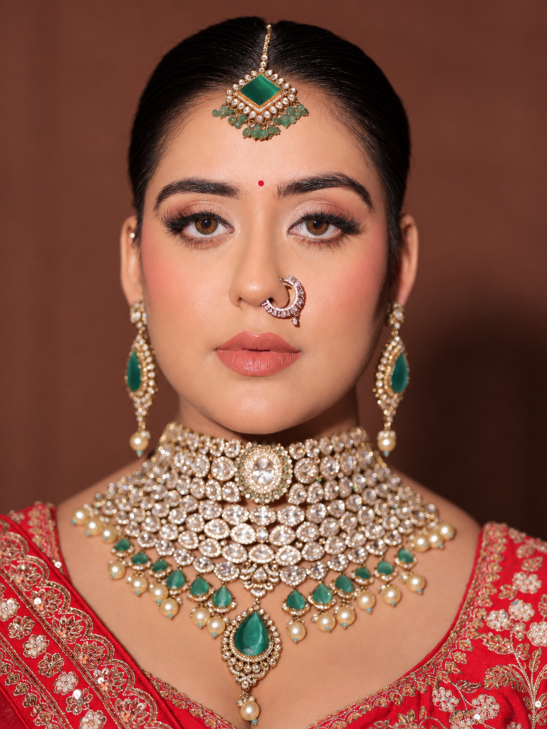 Close-up bridal makeup by MakeupByEkam