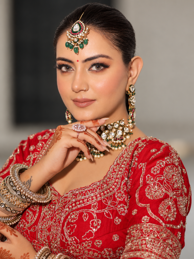 Real bridal makeup portrait by MakeupByEkam