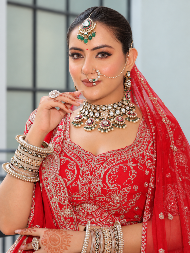 Real bridal makeup portrait by MakeupByEkam